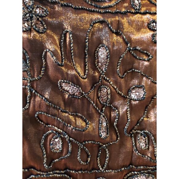 Vtg Morgan and Co Split Empire Waist Gown Dress 22 Fairy Grunge Whimsigoth Prom - Picture 6 of 14